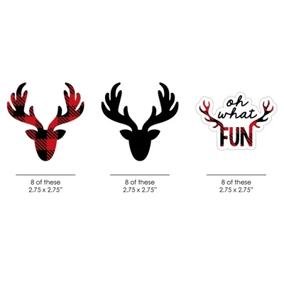 Big Dot Of Happiness Prancing Plaid Paper Straw Decor - Christmas & Holiday Buffalo Plaid Party Striped Decorative Straws - Set Of 24 1 Big Dot Of Happiness Prancing Plaid Paper Straw Decor - Christmas & Holiday Buffalo Plaid Party Striped Decorative Straws - Set Of 24