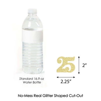 Big Dot Of Happiness Gold Glitter 25 Party Straws - No-Mess Real Gold Glitter Cut-Out Numbers & Decorative 25th Birthday Party Paper Straws - 24 Ct 4 Big Dot Of Happiness Gold Glitter 25 Party Straws - No-Mess Real Gold Glitter Cut-Out Numbers & Decorative 25th Birthday Party Paper Straws - 24 Ct - Image 4