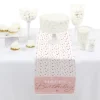 Big Dot Of Happiness Pink Rose Gold Birthday - Petite Happy Birthday Party Paper Table Runner - 12 X 60 Inches