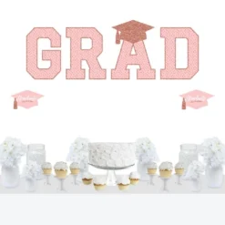 Big Dot Of Happiness Rose Gold Graduation Party Decor - Vinyl Wall Decals - Grad -Nursery Decor Store GUEST 35f70d1b 4909 44c9 afa5 953280040a93