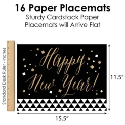 Big Dot Of Happiness New Year's Eve - Gold - Party Table Decorations - New Years Eve Party Placemats - Set Of 16 -Nursery Decor Store GUEST 3660106c a7fb 4b3d 957f e2ac46fd60e7