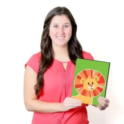 Big Dot Of Happiness Jungle Party Animals - Safari Zoo Animal Nursery Wall Art And Kids Room Decor - Gift Ideas - 7.5 X 10 Inches - Set Of 3 Prints -Nursery Decor Store GUEST 37fbf767 7273 44b0 b8bb 26ed4ada32ea