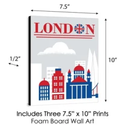 Big Dot Of Happiness Cheerio, London - British UK Skyline Wall Art, Nursery Decor And Kids Room Decorations Ideas - 7.5 X 10 Inches - Set Of 3 Prints 7 Big Dot Of Happiness Cheerio, London - British UK Skyline Wall Art, Nursery Decor And Kids Room Decorations Ideas - 7.5 X 10 Inches - Set Of 3 Prints -Nursery Decor Store GUEST 38a21ae8 dac3 41ad b1fe 90c12d418192
