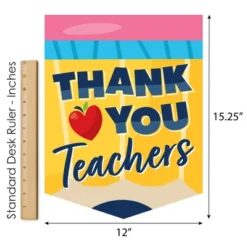 Big Dot Of Happiness Thank You Teachers - Outdoor Home Decorations - Double-Sided Teacher Appreciation Garden Flag - 12 X 15.25 Inches -Nursery Decor Store GUEST 3a1c0294 cc51 47f6 8084 732fcb90f615