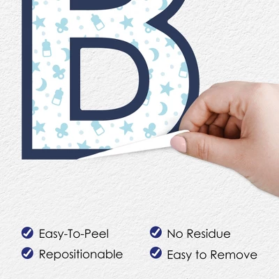 Big Dot Of Happiness It's A Boy - Peel And Stick Blue Baby Shower Standard Banner Wall Decals - Baby 3 Big Dot Of Happiness It's A Boy - Peel And Stick Blue Baby Shower Standard Banner Wall Decals - Baby - Image 3