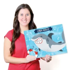Big Dot Of Happiness Shark Zone - Paper Jawsome Shark Birthday Party Coloring Sheets - Activity Placemats - Set Of 16 -Nursery Decor Store GUEST 3a6802b4 0389 4e28 911b 7147e3e6916c