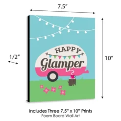 Big Dot Of Happiness Let's Go Glamping - Nursery Wall Art, Kids Room Decor & Camping Home Decorations - Gift Ideas -7.5 X 10 Inches - Set Of 3 Prints -Nursery Decor Store GUEST 3c25ffec af89 4335 9587 73aef50de176