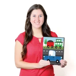 Big Dot Of Happiness Cars, Trains, And Airplanes - Transportation Nursery Wall Art And Kids Room Decor - 7.5 X 10 Inches - Set Of 3 Prints -Nursery Decor Store GUEST 3cc5093f ccaf 4626 b481 e48b6c3d87f8