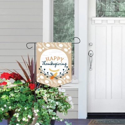 Big Dot Of Happiness Happy Thanksgiving - Outdoor Home Decorations - Double-Sided Fall Harvest Party Garden Flag - 12 X 15.25 Inches 5 Big Dot Of Happiness Happy Thanksgiving - Outdoor Home Decorations - Double-Sided Fall Harvest Party Garden Flag - 12 X 15.25 Inches - Image 5
