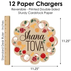 Big Dot Of Happiness Rosh Hashanah - Jewish New Year Party Round Table Decorations - Paper Chargers - Place Setting For 12 -Nursery Decor Store GUEST 3d8ccdc1 244c 49a8 ae0d 7bfd028c8997