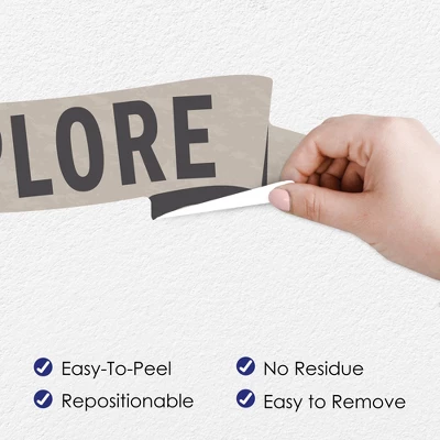 Big Dot Of Happiness World Awaits - Peel And Stick Map Vinyl Wall Art Stickers - Wall Decals - Set Of 20 2 Big Dot Of Happiness World Awaits - Peel And Stick Map Vinyl Wall Art Stickers - Wall Decals - Set Of 20 - Image 2