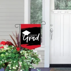 Big Dot Of Happiness Red Grad - Best Is Yet To Come - Outdoor Home Decorations - Double-Sided Red Graduation Party Garden Flag - 12 X 15.25 Inches -Nursery Decor Store GUEST 3f15a5c8 7802 4c10 a47d d19adaa72409