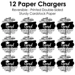 Big Dot Of Happiness Black And White Grad Best Is Yet To Come Graduation Party Round Table Decorations Paper Chargers Place Setting For 12 -Nursery Decor Store GUEST 3fd184f8 0fe7 419c b0f7 a0c24a5adc55