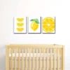 Big Dot Of Happiness So Fresh - Lemon - Citrus Lemonade Kitchen Wall Art, Nursery Decor And Restaurant Decorations - 7.5 X 10 Inches - Set Of 3 Prints