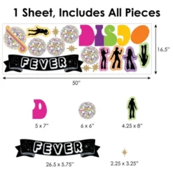 Big Dot Of Happiness 70’s Disco - Peel And Stick 1970s Disco Fever Party Decoration - Wall Decals Backdrop -Nursery Decor Store GUEST 406d1a5e 7b3e 4c6d a0d9 991a54dbaf50