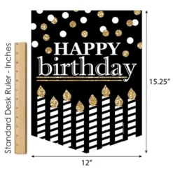 Big Dot Of Happiness Adult Happy Birthday - Gold - Outdoor Home Decorations - Double-Sided Birthday Party Garden Flag - 12 X 15.25 Inches 10 Big Dot Of Happiness Adult Happy Birthday - Gold - Outdoor Home Decorations - Double-Sided Birthday Party Garden Flag - 12 X 15.25 Inches -Nursery Decor Store GUEST 438f57d9 a221 4cca 988a c7c41071fc83
