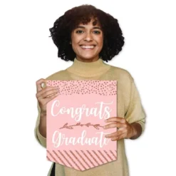 Big Dot Of Happiness Rose Gold Grad - Outdoor Home Decorations - Double-Sided Graduation Party Garden Flag - 12 X 15.25 Inches -Nursery Decor Store GUEST 43eeabd2 b51c 4d72 8776 42e552ba33e3