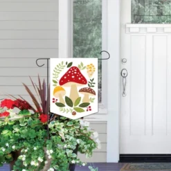 Big Dot Of Happiness Wild Mushrooms - Outdoor Home Decorations - Double-Sided Red Toadstool Decor And Party Garden Flag - 12 X 15.25 Inches -Nursery Decor Store GUEST 4459e1b5 56fb 4078 93fa 149708bdfd28