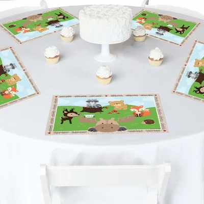 Big Dot Of Happiness Woodland Creatures - Party Table Decorations - Baby Shower Or Birthday Party Placemats - Set Of 16 1 Big Dot Of Happiness Woodland Creatures - Party Table Decorations - Baby Shower Or Birthday Party Placemats - Set Of 16