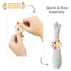 Big Dot Of Happiness Fall Friends Thanksgiving - Friendsgiving Party Paper Napkin Holder - Napkin Rings - Set Of 24 -Nursery Decor Store GUEST 488676a4 1634 4f40 8002 d99778af023c