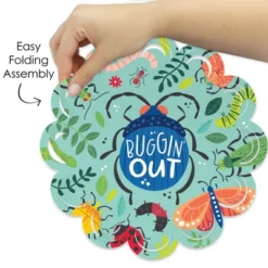 Big Dot Of Happiness Buggin' Out - Bugs Birthday Party Round Table Decorations - Paper Chargers - Place Setting For 12 -Nursery Decor Store GUEST 492b5680 1bfc 4216 9d43 5f317174b9b8