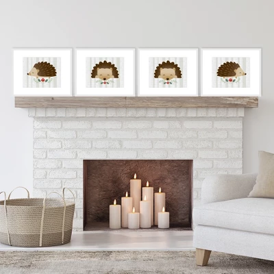 Big Dot Of Happiness Forest Hedgehogs - Unframed Woodland Nursery And Kids Room Linen Paper Wall Art - Set Of 4 - Artisms - 8 X 10 Inches 1 Big Dot Of Happiness Forest Hedgehogs - Unframed Woodland Nursery And Kids Room Linen Paper Wall Art - Set Of 4 - Artisms - 8 X 10 Inches