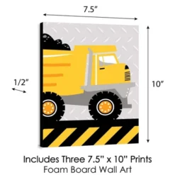 Big Dot Of Happiness Dig It - Construction Party Zone - Baby Boy Nursery Wall Art And Kids Room Decor - 7.5 X 10 Inches - Set Of 3 Prints -Nursery Decor Store GUEST 4a5ff565 e19b 456a b2c1 98cea3b8beba