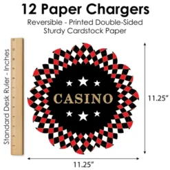 Big Dot Of Happiness Las Vegas - Casino Party Round Table Decorations - Paper Chargers - Place Setting For 12 -Nursery Decor Store GUEST 4a970fbc 1233 4899 854c d2f001cdd220