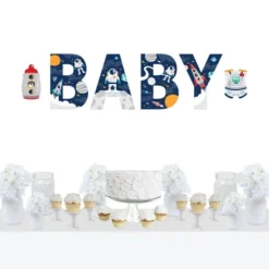 Big Dot Of Happiness Blast Off To Outer Space - Peel And Stick Rocket Ship Baby Shower Standard Banner Wall Decals - Baby -Nursery Decor Store GUEST 4f810bc8 3926 4cea b91d d3bdd5889c2d