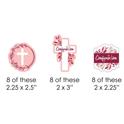 Big Dot Of Happiness Confirmation Pink Elegant Cross - Paper Straw Decor - Girl Religious Party Striped Decorative Straws - Set Of 24 1 Big Dot Of Happiness Confirmation Pink Elegant Cross - Paper Straw Decor - Girl Religious Party Striped Decorative Straws - Set Of 24