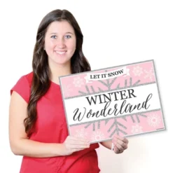 Big Dot Of Happiness Pink Winter Wonderland - Paper Holiday Snowflake Birthday Party And Baby Shower Coloring Sheets - Activity Placemats - Set Of 16 -Nursery Decor Store GUEST 51f0d2dd b316 4824 9fc0 a80c1ae4c3d1