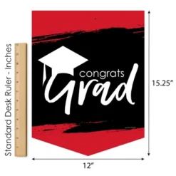 Big Dot Of Happiness Red Grad - Best Is Yet To Come - Outdoor Home Decorations - Double-Sided Red Graduation Party Garden Flag - 12 X 15.25 Inches -Nursery Decor Store GUEST 523b234a 2650 4b3f a15e 8f56194351ed