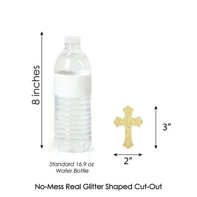 Big Dot Of Happiness Gold Glitter Cross Party Straws - No-Mess Real Glitter Cut-Outs & Decorative Baptism Or Baby Shower Paper Straws - Set Of 24 4 Big Dot Of Happiness Gold Glitter Cross Party Straws - No-Mess Real Glitter Cut-Outs & Decorative Baptism Or Baby Shower Paper Straws - Set Of 24 - Image 4