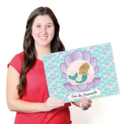 Big Dot Of Happiness Let's Be Mermaids - Paper Birthday Party Coloring Sheets - Activity Placemats - Set Of 16 -Nursery Decor Store GUEST 53c3149e c05a 42d5 b22f d627488d3116