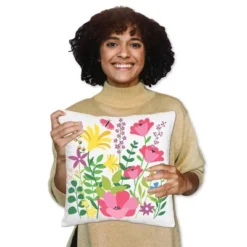 Big Dot Of Happiness Wildflowers - Boho Floral Party Home Decorative Canvas Cushion Case - Throw Pillow Cover - 16 X 16 Inches -Nursery Decor Store GUEST 556d1f23 c44b 4887 9a06 4ed7ec5c2950