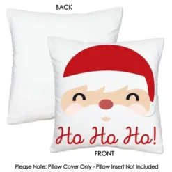 Big Dot Of Happiness Jolly Santa Claus - Christmas Party Home Decorative Canvas Cushion Case - Throw Pillow Cover - 16 X 16 Inches -Nursery Decor Store GUEST 56a43927 29bd 4322 bf10 8237eeb13836