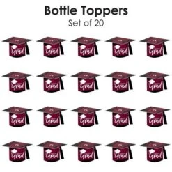Big Dot Of Happiness Maroon Grad - Best Is Yet To Come - DIY Grad Cap Burgundy Graduation Party Bottle Topper Decorations - Set Of 20 -Nursery Decor Store GUEST 56c86254 6379 4fd5 98b7 8cc26fa54e3e