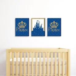 Nursery Decor Store 12 Big Dot Of Happiness Royal Prince Charming - Baby Boy Nursery Wall Art And Kids Room Decorations - Gift Ideas - 7.5 X 10 Inches - Set Of 3 Prints