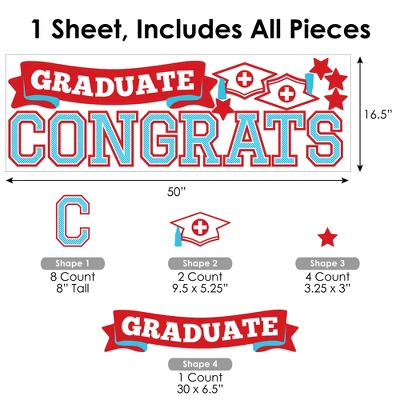 Big Dot Of Happiness Nurse Graduation Party Photo Backdrop - Wall Decals 5 Big Dot Of Happiness Nurse Graduation Party Photo Backdrop - Wall Decals - Image 5