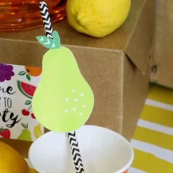 Big Dot Of Happiness Tutti Fruity Paper Straw Decor - Frutti Summer Baby Shower Or Birthday Party Striped Decorative Straws - Set Of 24 -Nursery Decor Store GUEST 5ca78dcd 5cb4 45ac 9cd4 12bf76a86db7