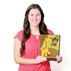 Big Dot Of Happiness Funfari - Fun Safari Jungle - Nursery Wall Art And Kids Room Decorations - Gift Ideas - 7.5 X 10 Inches - Set Of 3 Prints -Nursery Decor Store GUEST 5d11f3a0 d4f5 42eb b4c0 79bfee7d27bf