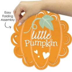 Big Dot Of Happiness Little Pumpkin - Fall Birthday Party Or Baby Shower Round Table Decorations - Paper Chargers - Place Setting For 12 -Nursery Decor Store GUEST 5d20b487 96d6 46f4 afb6 1b2af6821583