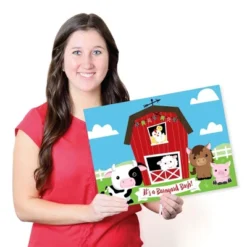 Big Dot Of Happiness Farm Animals - Paper Barnyard Birthday Party Coloring Sheets - Activity Placemats - Set Of 16 -Nursery Decor Store GUEST 5f5c109e 254d 4122 8885 26a936b7ef93