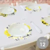 Big Dot Of Happiness Yellow Grad - Best Is Yet To Come - Yellow Graduation Party Round Table Decorations - Paper Chargers - Place Setting For 12