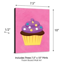 Big Dot Of Happiness Sweet Shoppe - Cupcake Nursery Wall Art, Donut Kids Room Decor & Bakery Kitchen Home Decor - 7.5 X 10 Inches - Set Of 3 Prints -Nursery Decor Store GUEST 6363fc72 dc4e 4222 b9c7 710f7a9a2c9a