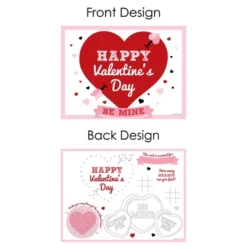 Big Dot Of Happiness Conversation Hearts - Paper Valentine's Day Party Coloring Sheets - Activity Placemats - Set Of 16 -Nursery Decor Store GUEST 63b5cdc7 e249 48c9 a7d6 f809c16e97ea