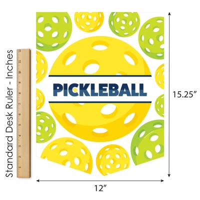 Big Dot Of Happiness Let's Rally - Pickleball - Outdoor Home Decorations - Double-Sided Birthday Or Retirement Party Garden Flag - 12 X 15.25 Inches 4 Big Dot Of Happiness Let's Rally - Pickleball - Outdoor Home Decorations - Double-Sided Birthday Or Retirement Party Garden Flag - 12 X 15.25 Inches - Image 4