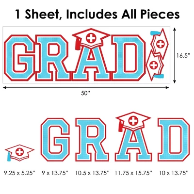 Big Dot Of Happiness Nurse Graduation Party Décor - Vinyl Wall Decals - Grad 5 Big Dot Of Happiness Nurse Graduation Party Décor - Vinyl Wall Decals - Grad - Image 5