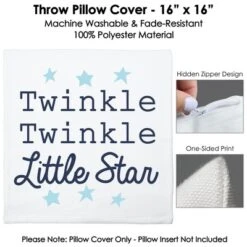 Big Dot Of Happiness Twinkle Twinkle Little Star - Baby Shower Or Birthday Party Home Decorative Cushion Case - Throw Pillow Cover - 16 X 16 Inches 8 Big Dot Of Happiness Twinkle Twinkle Little Star - Baby Shower Or Birthday Party Home Decorative Cushion Case - Throw Pillow Cover - 16 X 16 Inches -Nursery Decor Store GUEST 671867c2 5d55 4338 a943 a2fd1c7e3c83