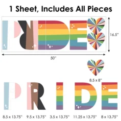 Big Dot Of Happiness So Many Ways To Be Human - Peel And Stick Pride Party Standard Banner Wall Decals - Pride -Nursery Decor Store GUEST 69b11453 e152 4cc7 a4aa 62d3b3006abf